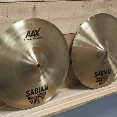 Sabian 14" AAX X-Celerator Hi-Hat Cymbals (Pair) 2005 - 2018 - Natural image 2