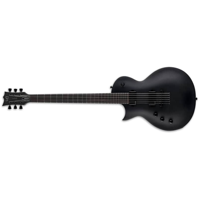 ESP LTD EC-1000 BARITONE LH B Charcoal Metallic Satin CHMS Left Handed Electric Guitar - BRAND NEW image 1