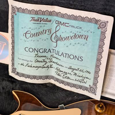 1989 Heritage H-140CM Electric Guitar Flamed Almond Burst Documented Country Showdown Giveaway! image 2