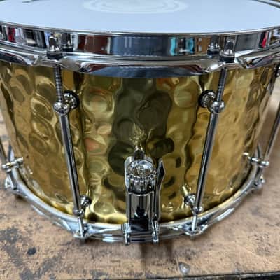 Dallas Drum 14x8 Hammered Brass Snare Drum 2025 - Hammered brass image 3