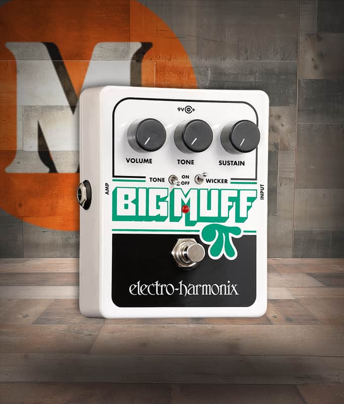 Electro-Harmonix Big Muff Pi with Tone Wicker Fuzz Pedal (BM WICKER) image 1