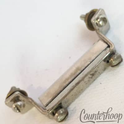 *Ludwig Butt Plate Snare Drum Hardware Nickel 1 7/8" Vintage 10s-20s Chicago USA image 1