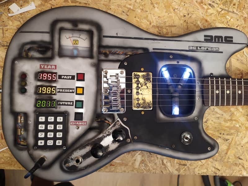 FenderMustang Back To The Future "DELOREAN" By Martper Guitars image 1
