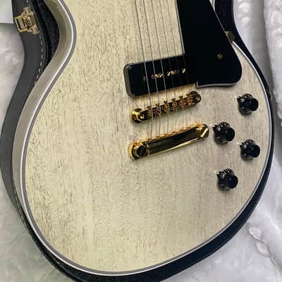 NEW ! Gibson Custom Shop Historic '54 Les Paul Custom Reissue Dealer Select - P-90's Staple Pick-Up - TV White - VOS - Authorized Dealer - 9.3 lbs - G07164 image 6