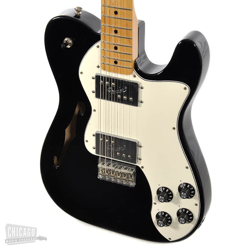 Fender Classic Player Telecaster Thinline Deluxe Black | Reverb