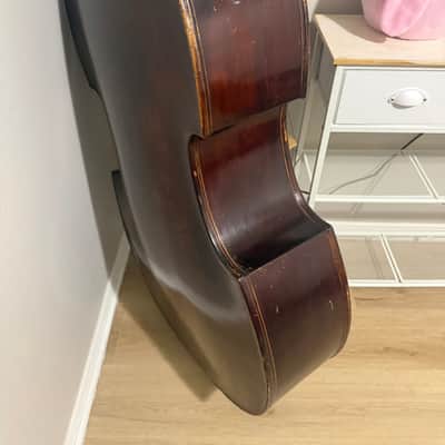 Unknown 3/4 double bass 1870-1900 - Dark image 10