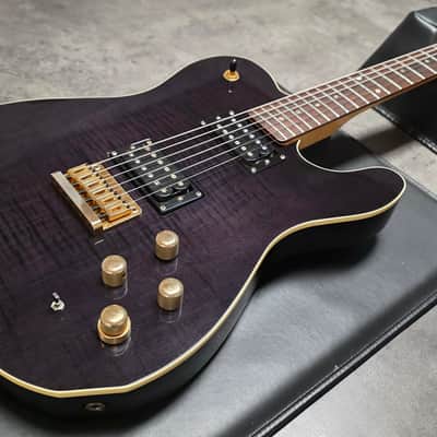 ESP Telecaster Custom Shop TE HH Fender Headstock Troublemaker LP 4-Knob MIJ Japan Tele Mahogany Body Maple Cap Pro Artist Vintage Guitar Deluxe Abalone Dot Inlays image 1