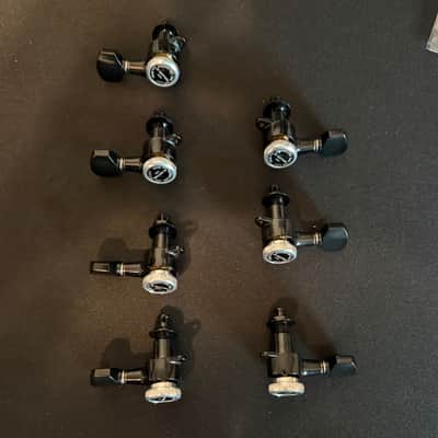 Gotoh SG381-07 MGT Locking Tuners - 7-String L4+R3 Set 4x3 tuning machines Black fits ibanez image 4