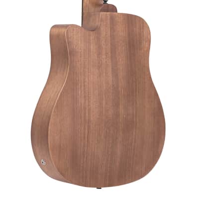 Gold Tone M-Bass25/FL Micro 25" Scale Fretless Acoustic/Electric Bass  - Natural image 9
