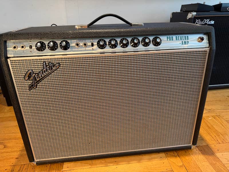 Vintage 1968 Fender "Drip Edge" Pro Reverb Amp 2*12 + 10" baffle & speakers image 1
