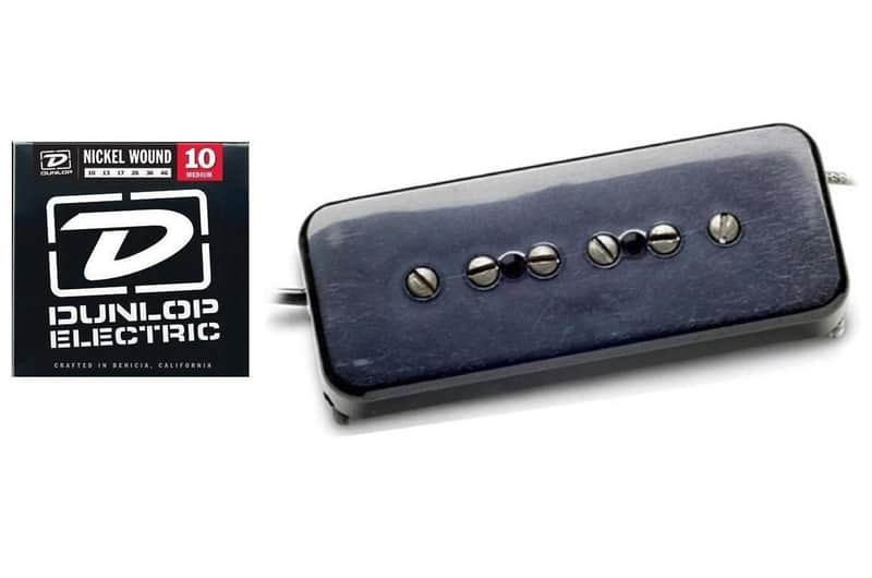 Seymour Duncan Antiquity P90 Soapbar Black Bridge Pickup ( 1 FREE STRING SET ) image 1