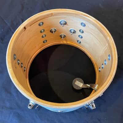 Slingerland Tom 8" x 12" Early 70s White Satin Flame Pearl image 11