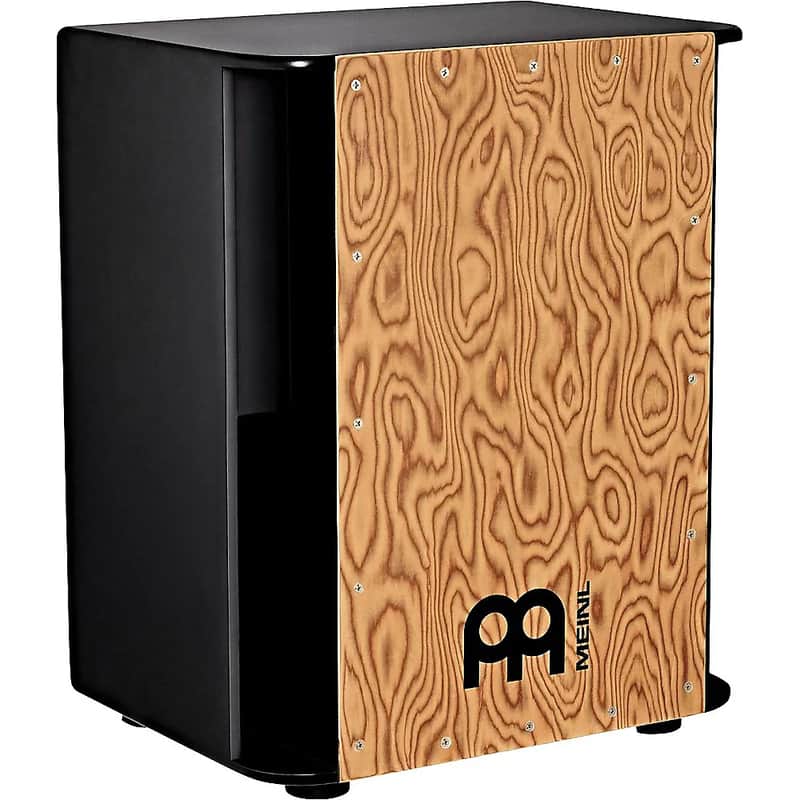 Meinl SUBCAJ6MB-M Vertical Subwoofer Series Cajon with Black Makah Burl Frontplate image 1