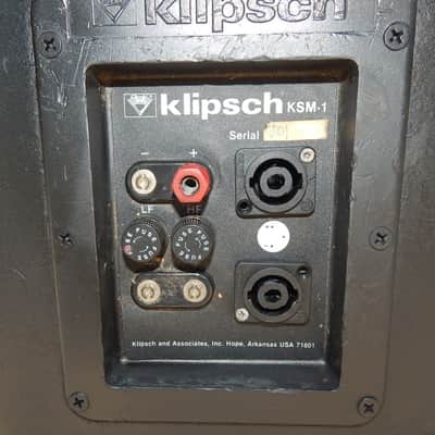 Klipsch KSM-1 vintage 15" 2 way floor monotors with phenolic diaphragms image 6