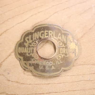 Slingerland Radio King Drum Cloud Badge Vintage 1940's image 1