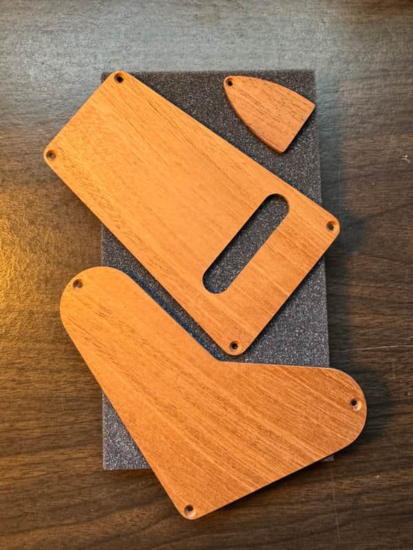 Guilford Mahogany Backplate and Truss Rod Combo Set fits PRS USA Tremolo equipped image 1