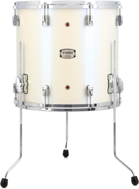 Yamaha Absolute Hybrid Maple Floor Tom - 15 inches x 16 inches Polar White image 1