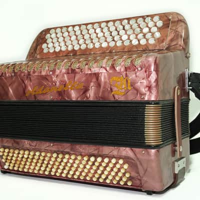 Rare Soldanella 5 Row Button Accordion, made in Switzerland, New Straps, Vintage Original Accordeone de Botones, Old Accordian Bajan, 2535 image 4