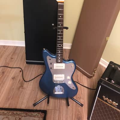 Jazzmaster Guitar 60s Style Handmade Lightweight P90 Custom Lake Placid Blue Rainbow Flake Nitro image 8