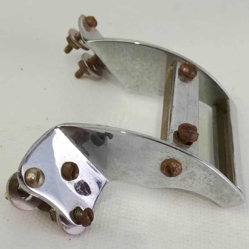 Slingerland Radio King Snare Drum 3Point Butt Gate Bracket Chrome Vintage Guard image 1