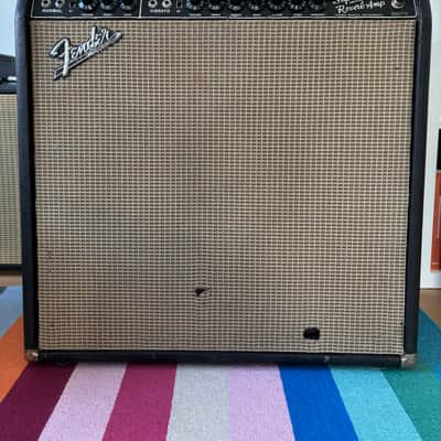 1966 Fender Super Reverb 2-Channel 40W 4x10" Guitar Combo Black Panel image 2