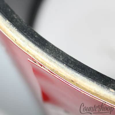 Ludwig 12x15" Concert Tom 3Ply Drum Shell Red Cortex Wrap Vintage 70s Blue/Olive image 10