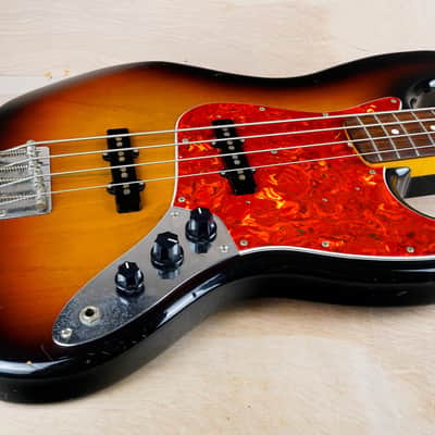 Fender JB-62 Jazz Bass '62 Reissue MIJ 1993 Sunburst Fujigen Japan w/ Bag image 4