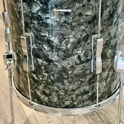Ludwig 14 inch floor tom 60s - Black Diamond Pearl image 6