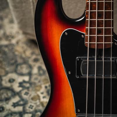 Lakland USA Decade 4 String-3 Tone Sunburst (Swamp Ash Body) w/Roasted Maple Neck & Roasted Birdseye Maple FB image 4