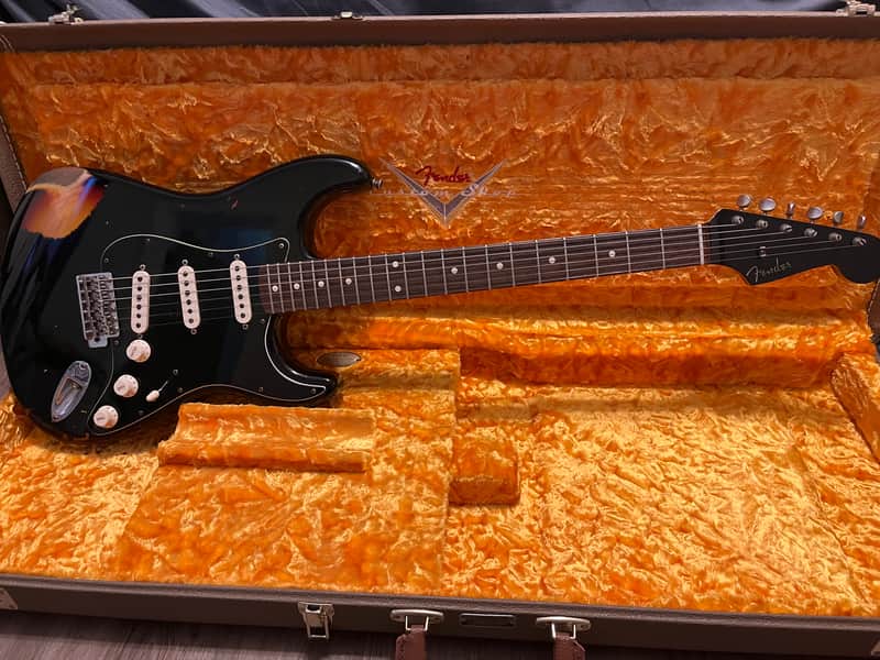 Fender Custom Shop Limited Edition DuelMag II 2021 - Black over Sunburst image 1