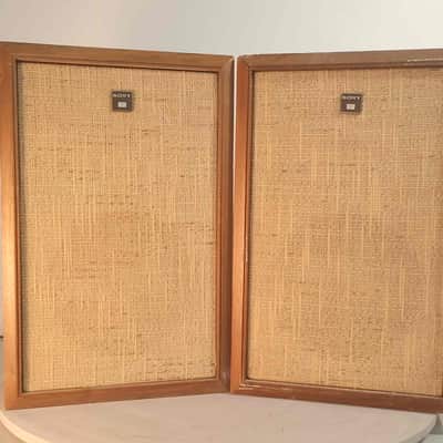 Sony SS-580 Floor Speakers Vintage HiFi Stereo Pair Bookshelf Home Audio image 1