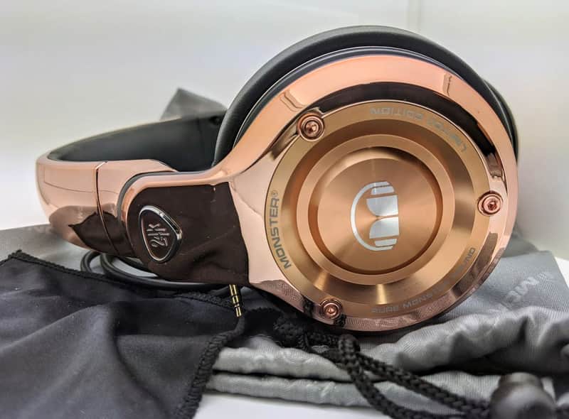 Monster 24K N-Pulse Professional DJ Style Headphones Rose Gold