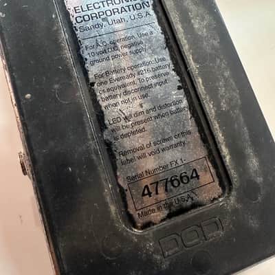 DOD Meatbox Prime FX32 USA Made vintage 90's old Sub Octave BASS effects pedal +box, papers image 9