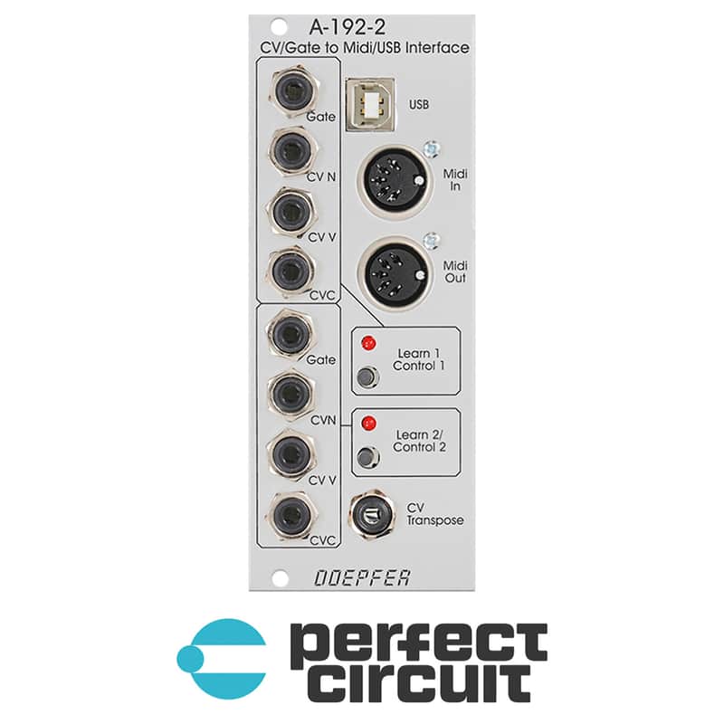 Doepfer A-192-2 Dual CV / Gate to Midi / USB Interface image 1