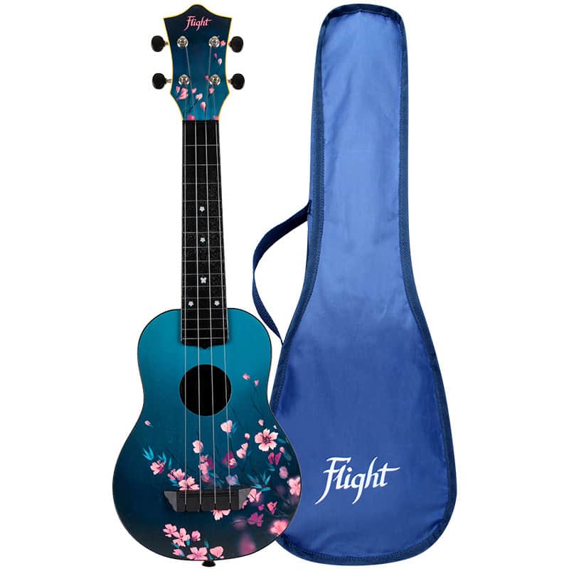 Flight TUS32 Sakura Soprano Travel Ukulele New - Cherry Blossom image 1