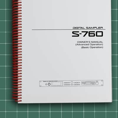 Roland S-760 — 2 in 1 Owners Manual Guide Instructions — 329 Pages — USA Made