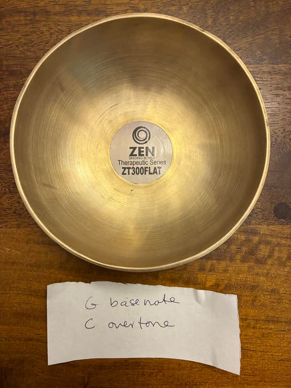 Zen Singing Bowl - ZT300Flat - C over G image 1