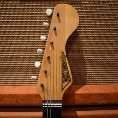 Vintage 1960s Watkins Wem Rapier 33 Solid Body Red Guitar w/ OHSC & Strap image 3