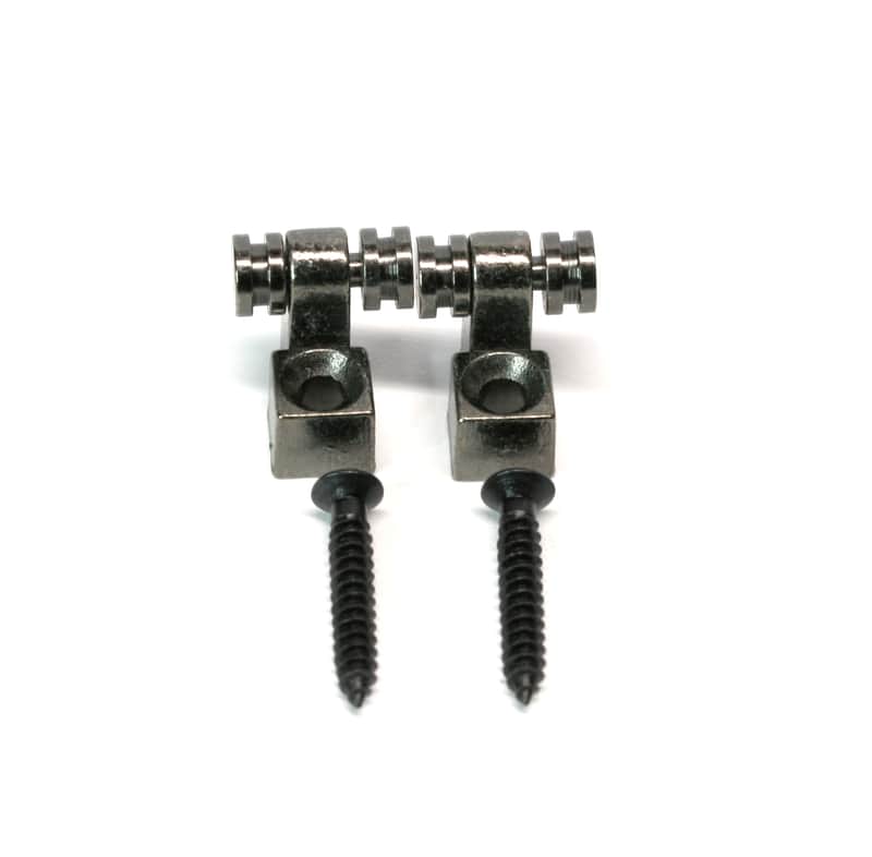 Brio Set of 2 Roller String Retainer Trees Guitar Parts Black Chrome image 1