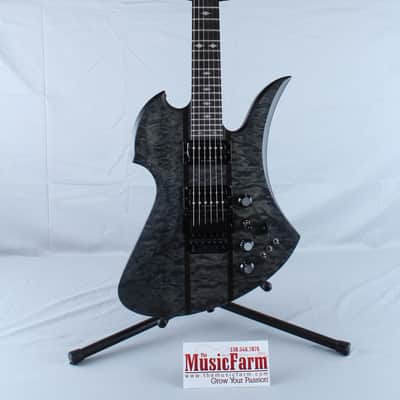 BC Rich Mockingbird ST Electric Guitar with Floyd Rose Satin Black Duncan Design image 3