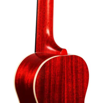 Twisted Wood Redford RF‑130T Tenor Ukulele - Red w/ Gig Bag image 3