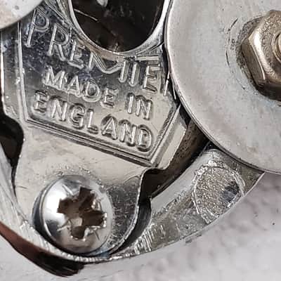 Premier Bass Drum Spur Mounts 1960s-1970s…. #1…- Chrome image 3