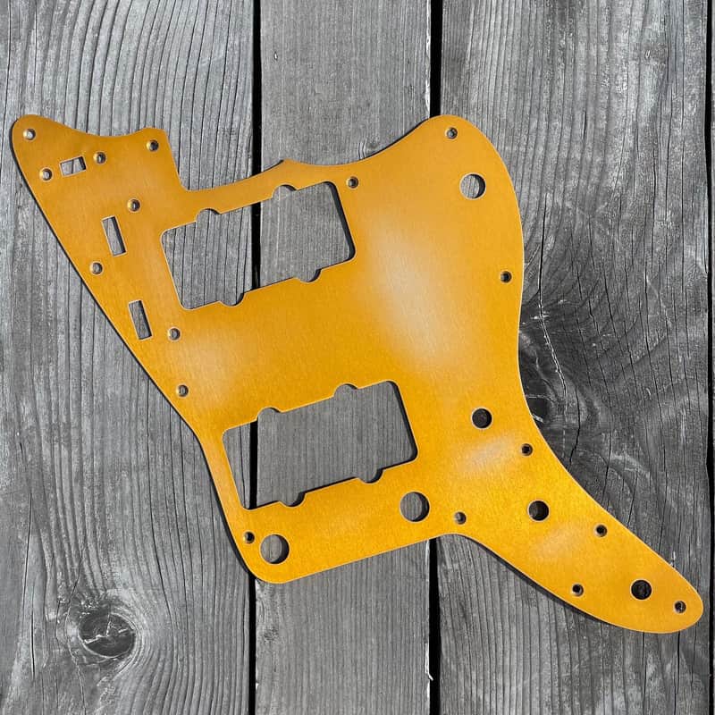 Jazzmaster Pickguard 1-Ply - Gold Anodized Aluminum image 1