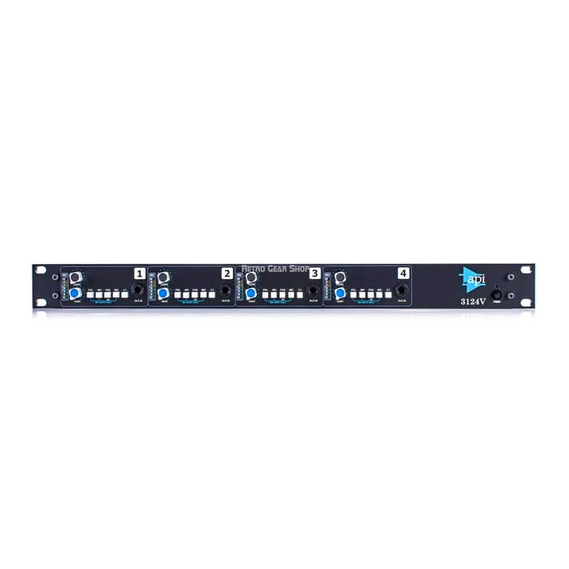 API 3124V Discrete 4-Channel Microphone Line Preamp Api image 1