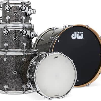 DW DWe 5-piece Shell Pack - Black Galaxy FinishPly image 2