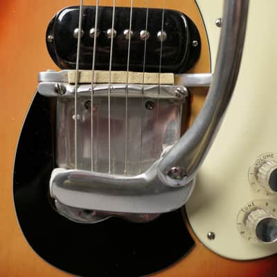 Mosrite Joe Maphis 1959 sunburst; rare set-neck, side-jack, bound body, very early model image 9