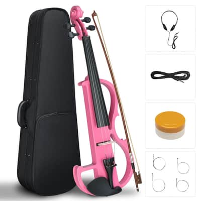 Cxxss Full Size 4/4 Bunnel Edge Electric Silent Violin for Student as gift image 5