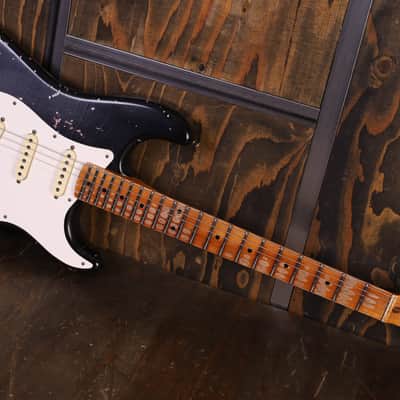 Fender Custom Shop Limited Edition Mischief Maker - Heavy Relic - Aged Black Over Pink Paisley image 14