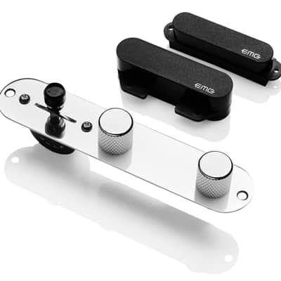 EMG T/SYSTEM Active Tele Pickup System with Controls - Black w/ Solderless Install System image 4