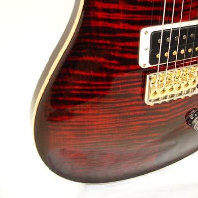 PRS Paul Reed Smith Custom 24 "Floyd" 10-Top Guitar, Rosewood Fretboard, Fire Red Burst image 5